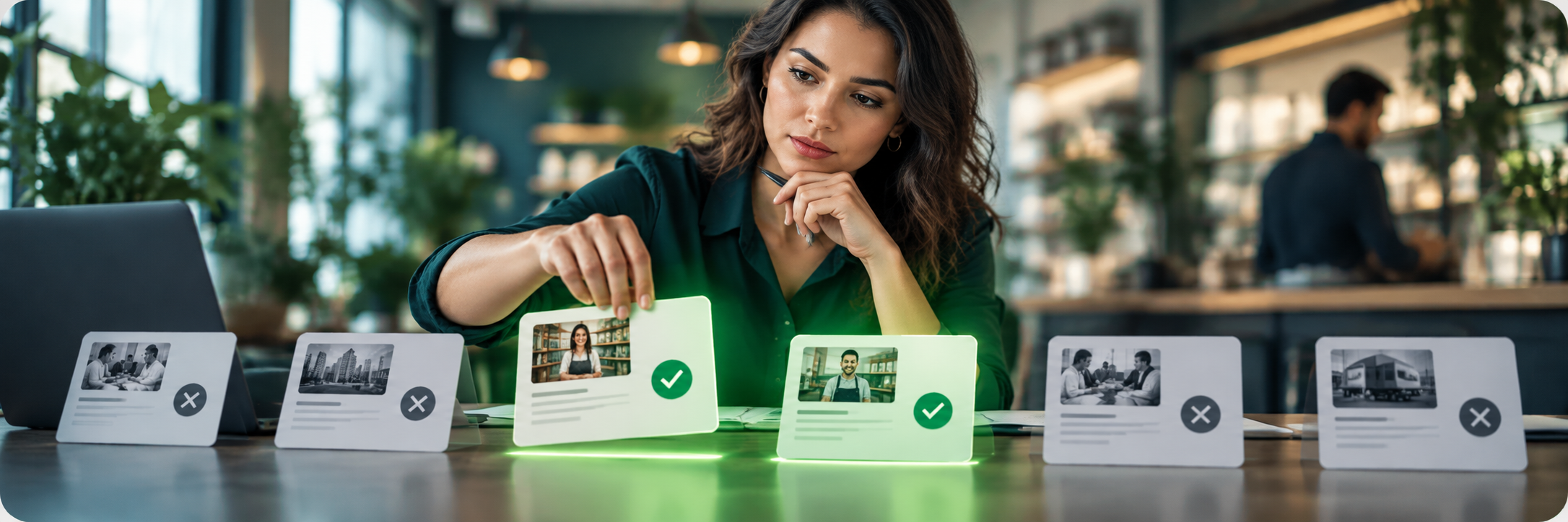 Entradas de oportunidades passando por um filtro de qualificação